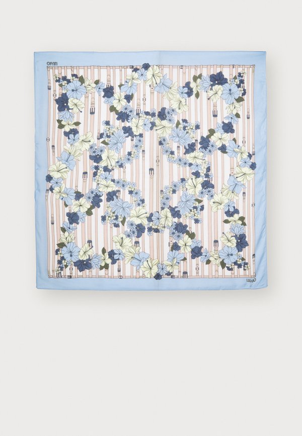 FOULARD FLOWER METALLERIA - Foulard - cielo