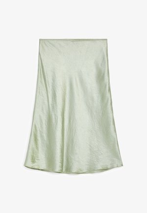 ARKET, ARKET SATIN SLIP SKIRT - Jupe trapèze - light green