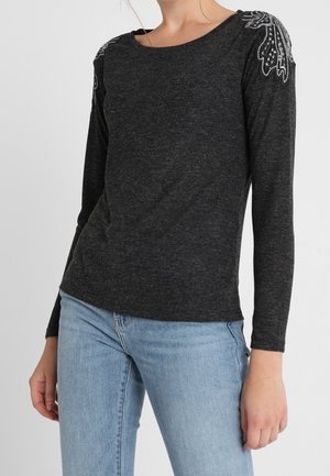 Pullover - mottled dark grey