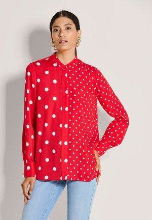 Hemdbluse - red   white
