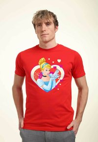 Henry Tiger DISNEY PRINCESSES CINDERELLA HEARTS UNISEX - T-shirt z nadrukiem