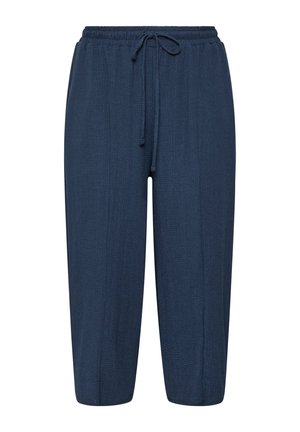 Yours Clothing, PLUS SIZE WIDE LEG TROUSERS - Pantalon classique - navy