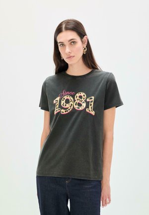 Camiseta estampada - anthracite