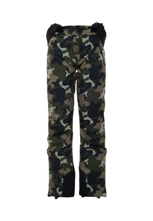 WITH PADDING - Lasketteluhousut - green camouflage
