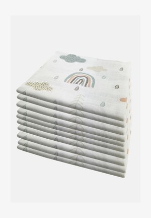 10 PACK  - Muslin blanket - 10 wolken grün