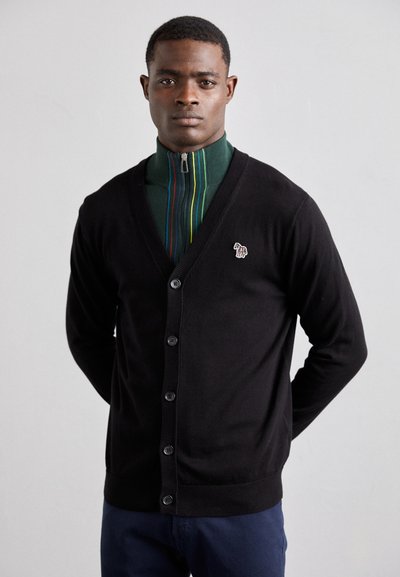 PS Paul Smith MENS CARDIGAN BUTTON THRU - Strickjacke - black