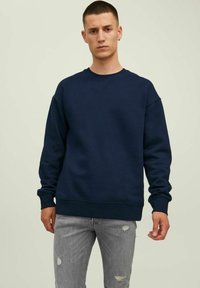 Jack & Jones JJESTAR CREW NECK - Felpa - navy blazer