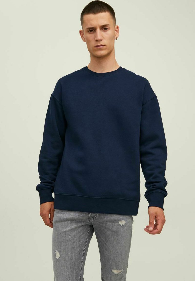 Jack & Jones JJESTAR CREW NECK - Pusa - navy blazer