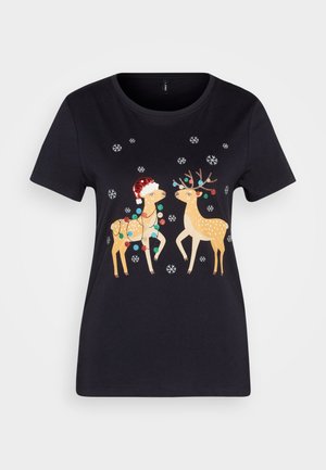 ONLY ONLXMAS LIFE CHRISTMAS  - T-shirt print - night sky