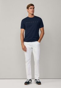 Hackett London ROYAL TIPPED TEE - Camiseta estampada - navy