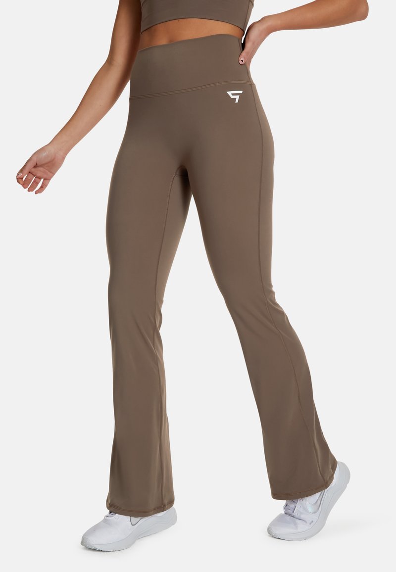 SQUATPROOF BRISK SPORT FLARE  - Leggings - Trousers - caramel brown