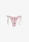 CHECKED BIKINI BRIEFS - Bas de bikini - light pink
