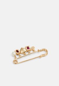 Lauren Ralph Lauren BOX PIN CHARM - Καρφίτσα - gold-coloured/pink