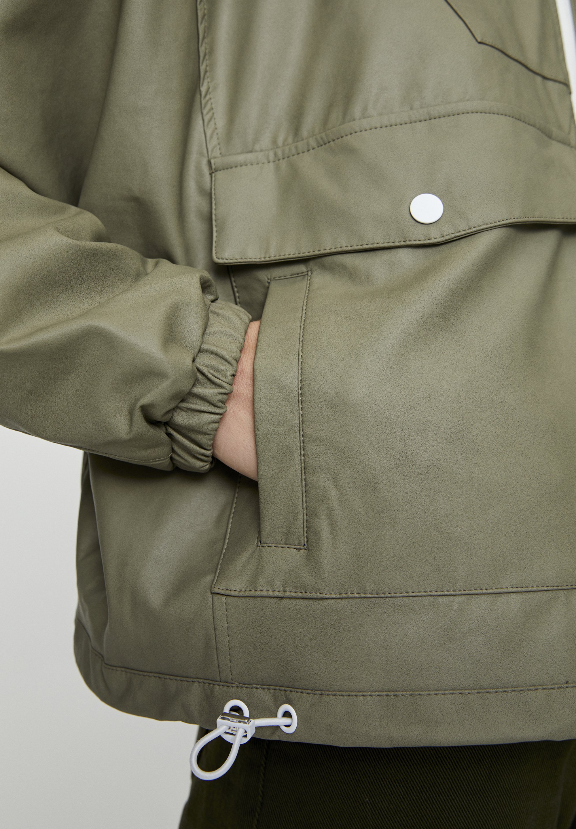 dark green waterproof jacket