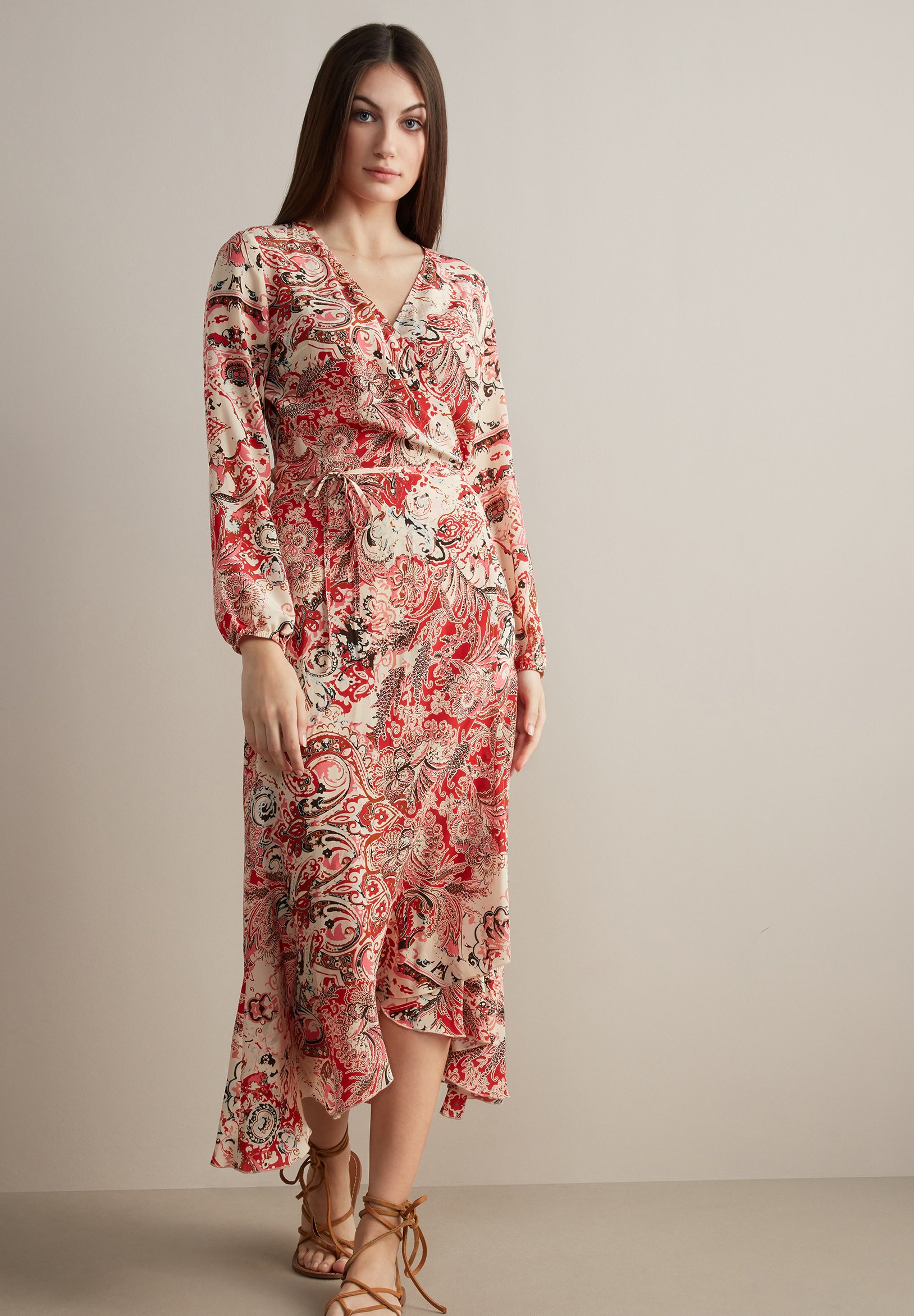 Falconeri Vestito estivo - paisley corallo/rosso chiaro screziato - Zalando