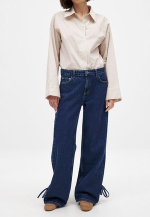 NA-KD TIE DETAIL - Jean boyfriend - rinse wash
