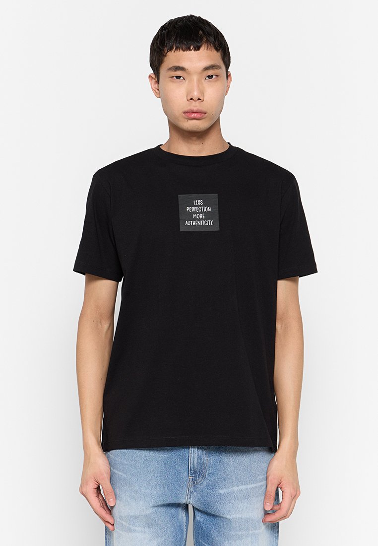 Replay T-shirt print zwart Replay T-shirt print zwart