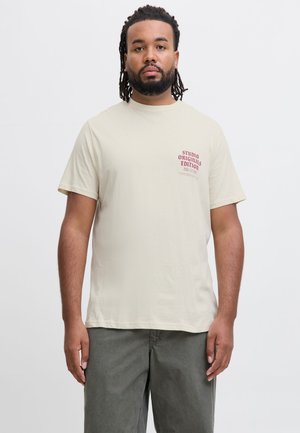 Jack & Jones, Plus Size - T-shirt print - antique white