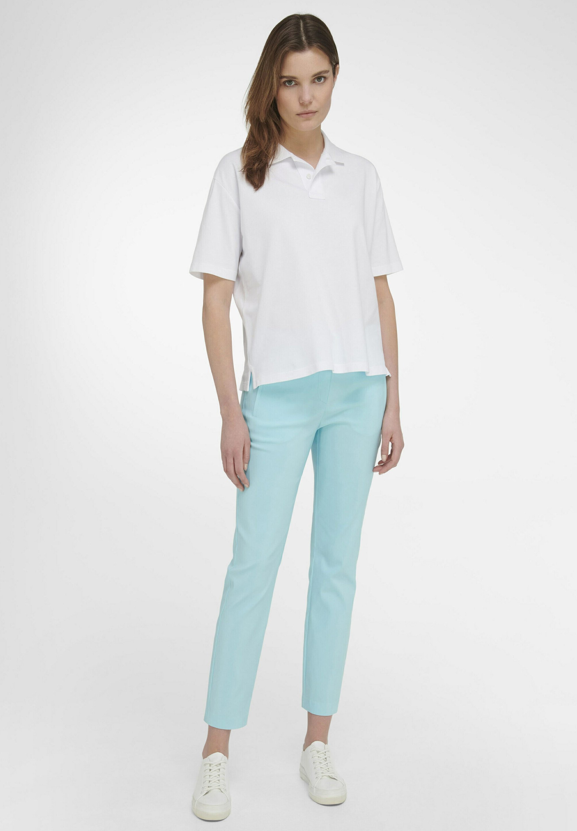 PETER HAHN Trousers - aqua/light blue 