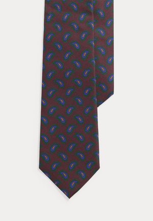 Polo Ralph Lauren, PINE-PRINT SILK TWILL TIE - Γραβάτα - dark red