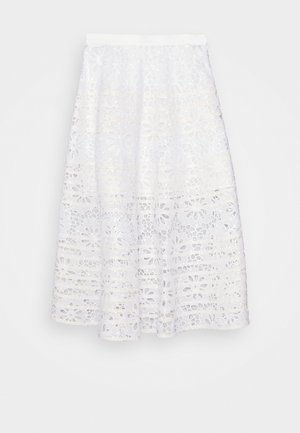 Tory Burch EYELET SKIRT - A-snit nederdel - white