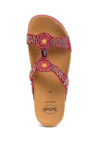 Scholl NEW BOGOTA WEDGE - Muiltjes - dk red multi