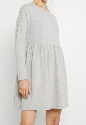Žerzejové šaty - mottled light grey