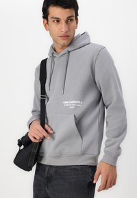 KARL LAGERFELD HOODY - Mikina - grey