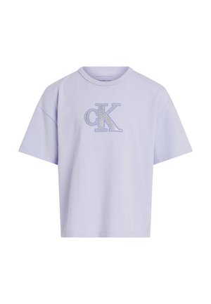 T-shirt print - purple heather