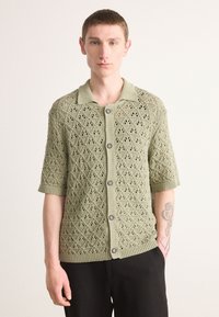 HUGO - Cardigan - open green Thumbnail Image 1