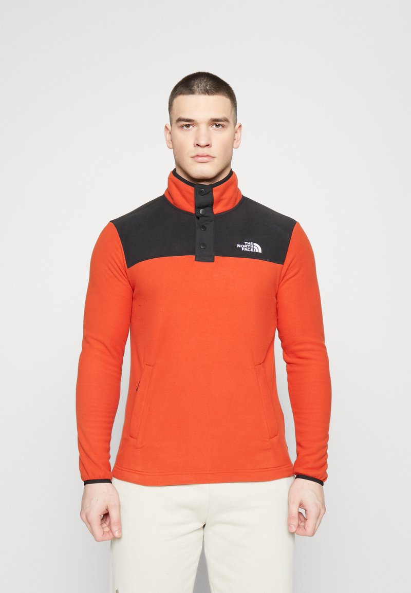 The North Face HOMESAFE SNAP NECK - Fleece trui - rusted bronze/black ...