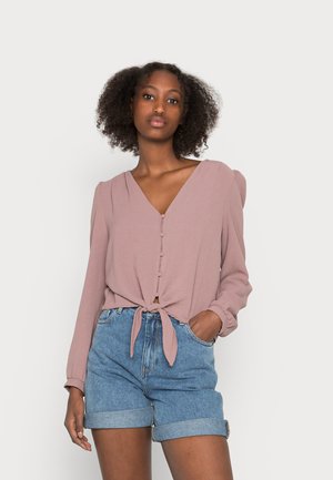 ONLMETTE KNOT  - Bluse - elderberry