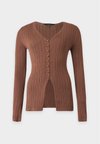 VMWILLOW V NECK LONG - Жилетка - cocoa brown