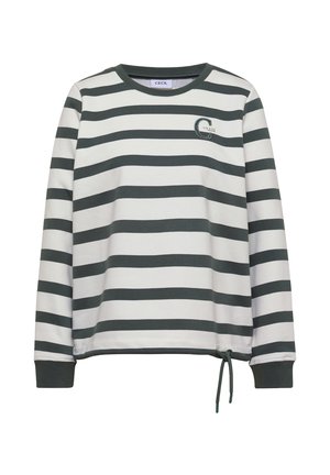 Cecil, ROUND-NECK SWEATSHIRT WITH DRAWSTRING - Sweatshirt - dried olive green
