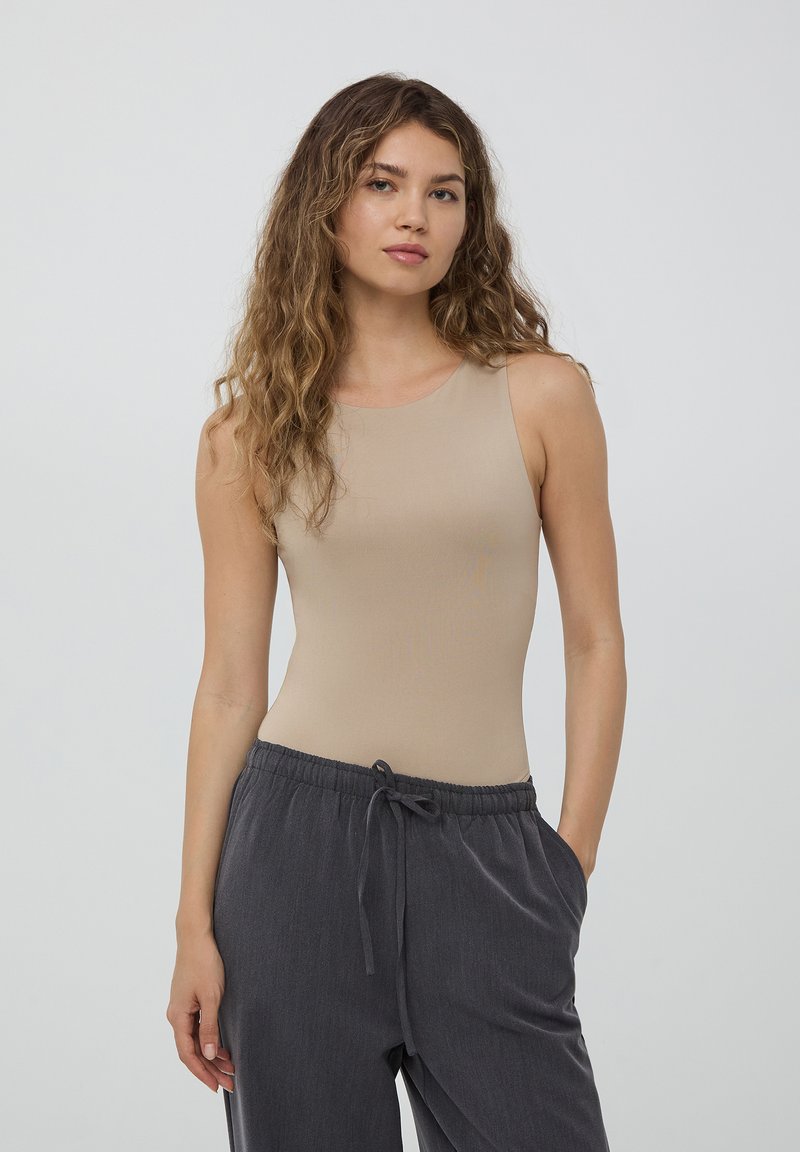 Terranova ELASTICIZZATO - Top - fango