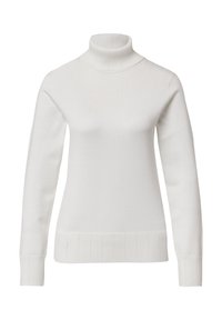 SLIM-FIT-PULLOVER MIT AJOUR-DETAILS - Pullover - creme