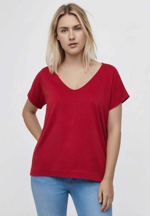 Luisa Viola BLUSA CURVY - T-shirt basic - rosso