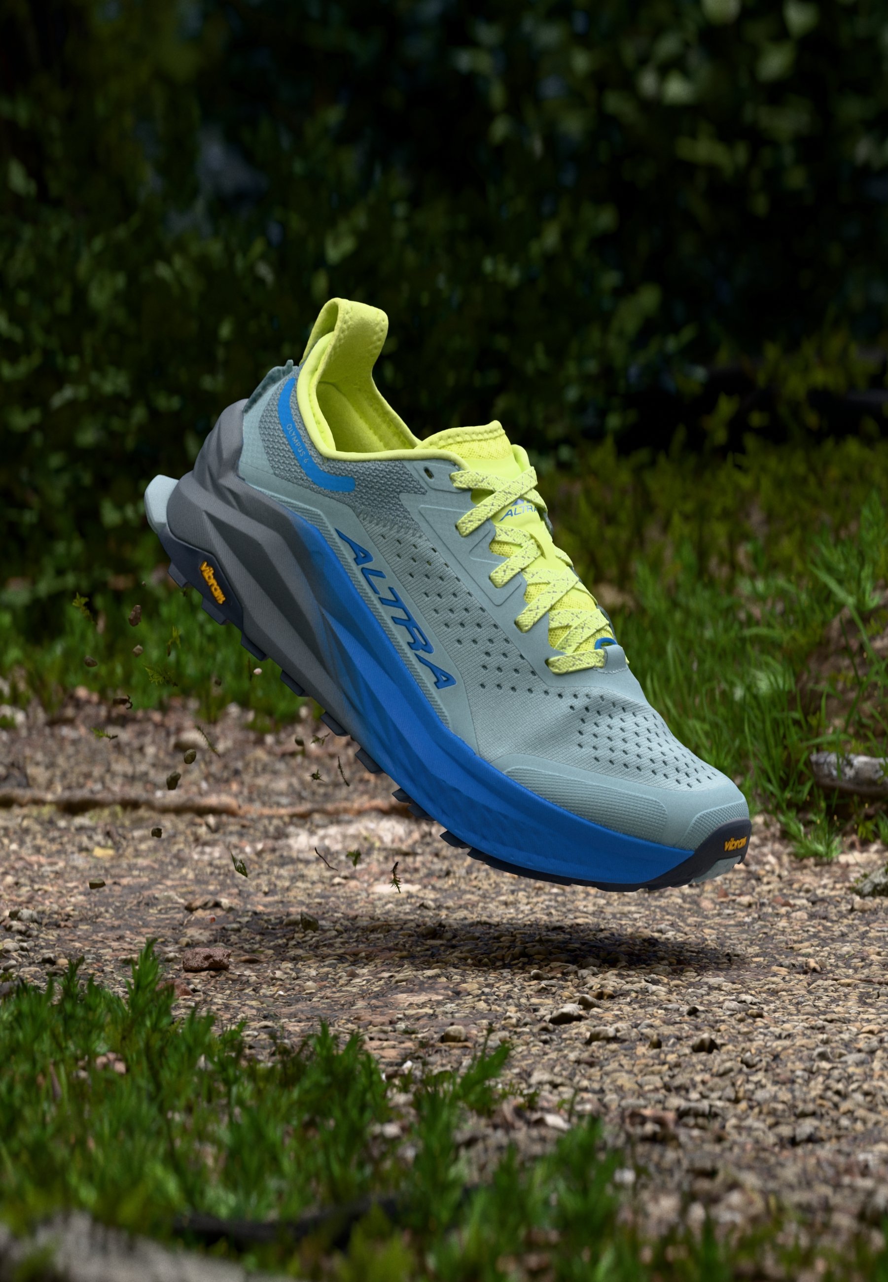 Altra OLYMPUS 6 - Trail running shoes - gray/blue/grey  display picture 2