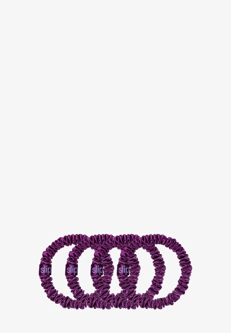 Slip SLIP PURE SILK SKINNY SCRUNCHIES - Håraccessoar - dark purple