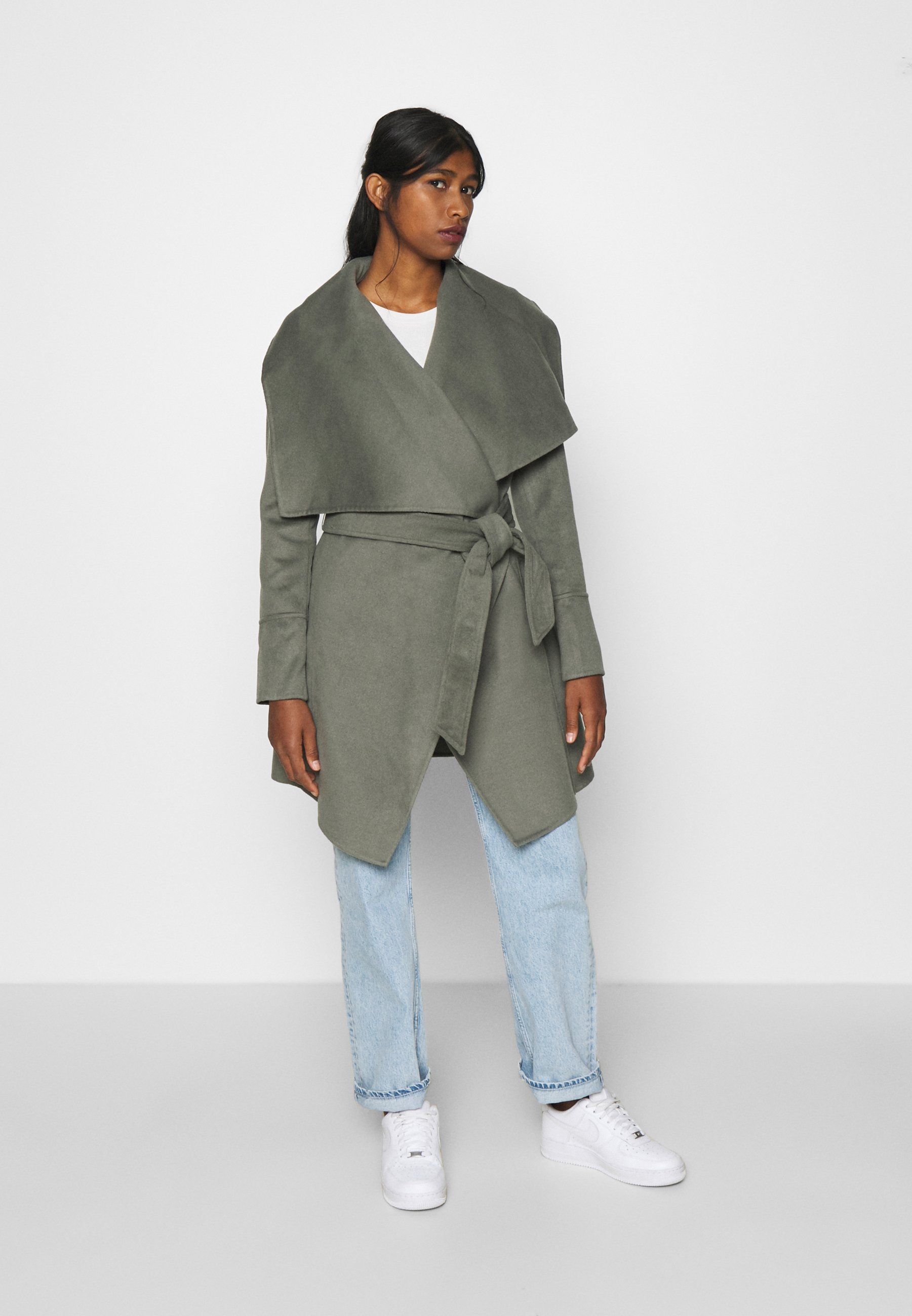 anna crop wrap coat