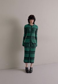 Proenza Schouler White Label BUTTON FONT SKIRT - Ceruzaszoknya - green