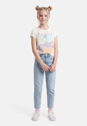 GRAPHIC TEE 2 PACK - Print T-shirt - cerulean blue