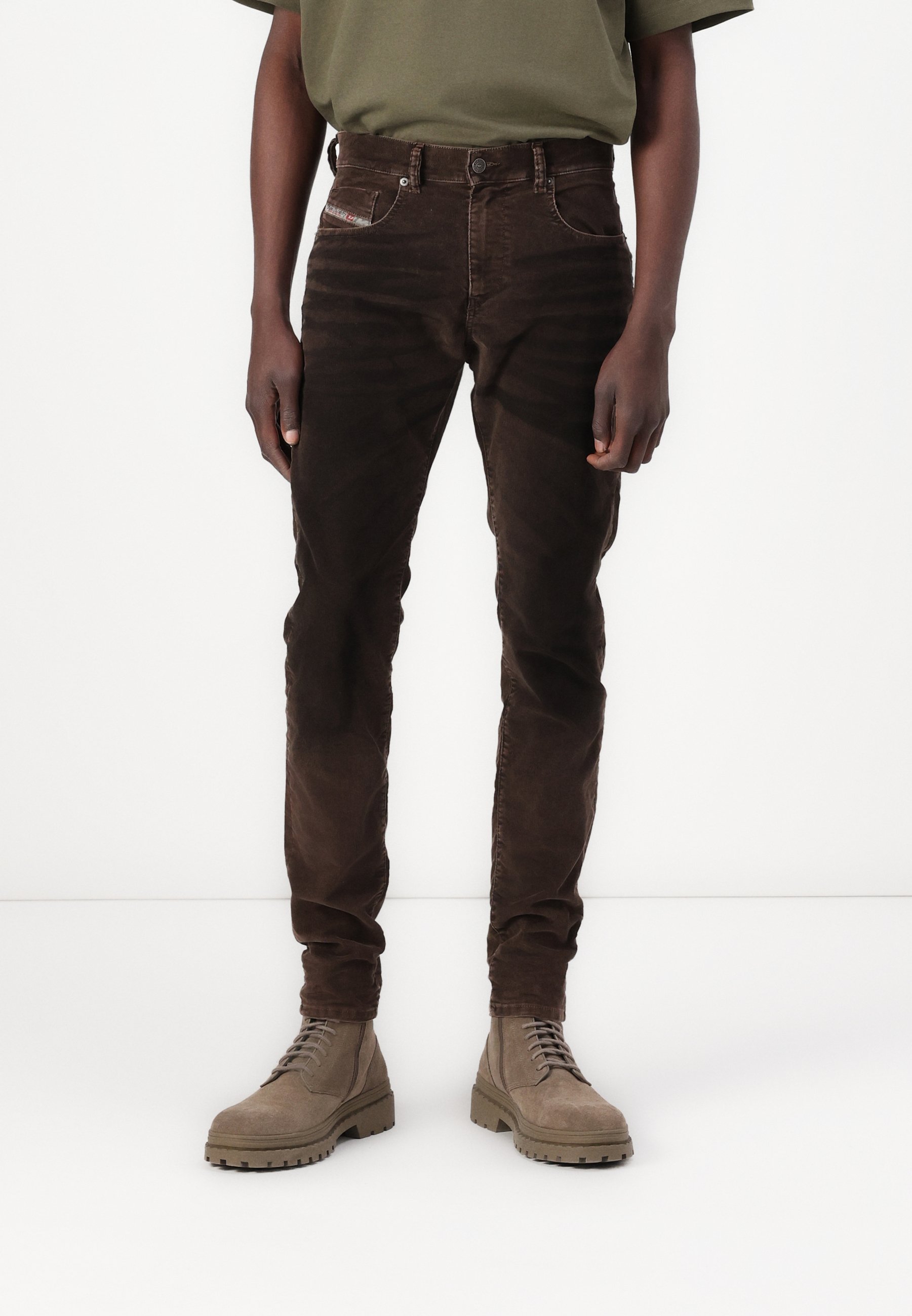 Diesel D STRUKT - Slim fit jeans - 7da/dark brown - Zalando.co.uk
