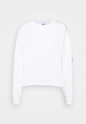 CROP RAW EDGE - Felpa - fresh white