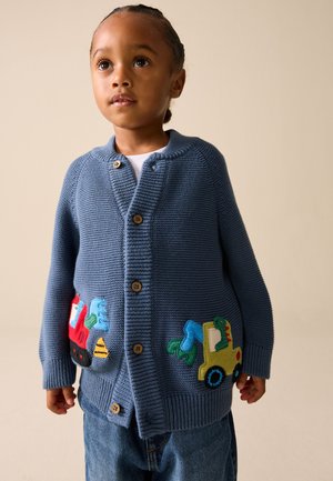 Next CHARACTER - REGULAR FIT - Vesta na kopčanje - blue dinosaur