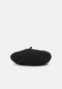 KARL LAGERFELD SIGNATURE WOOL BERET - Platmale - black
