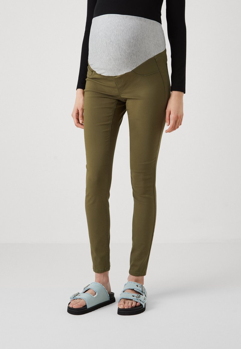 Vero Moda Maternity - VMMELVA - Jeans Skinny Fit - ivy green, Förstora