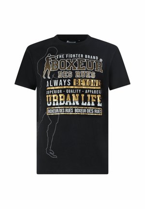 Boxeur Des Rues, T-SHIRT - T-Shirt print - black-gold-coloured