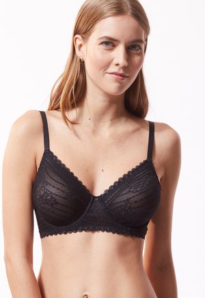 PANAMA - Balconette BH - noir