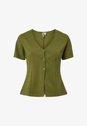 Pieces, Short Sleeved PCGUNHILD FITTED - Gilet - sphagnum
